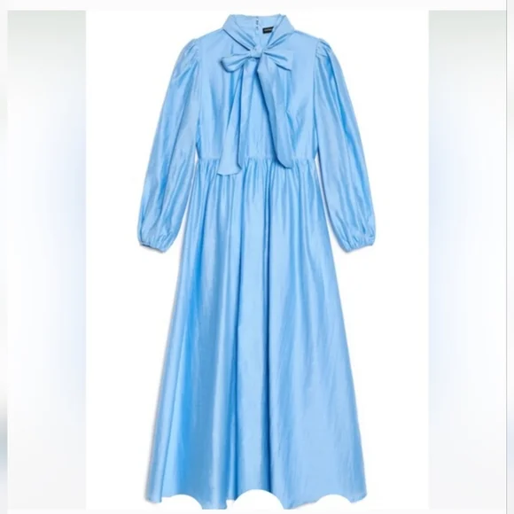 Sister Jane Knickknack Blue Bow Midaxi Dress - Picture 7 of 10